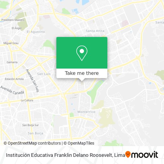 Institución Educativa Franklin Delano Roosevelt map