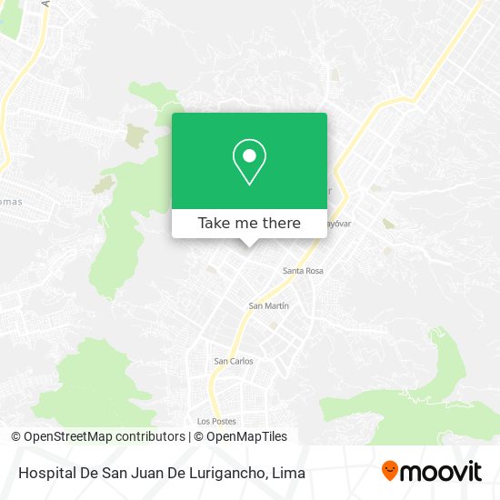 Hospital De San Juan De Lurigancho map