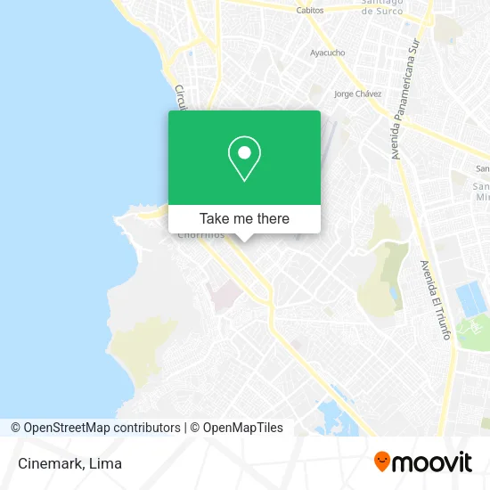 Mapa de Cinemark