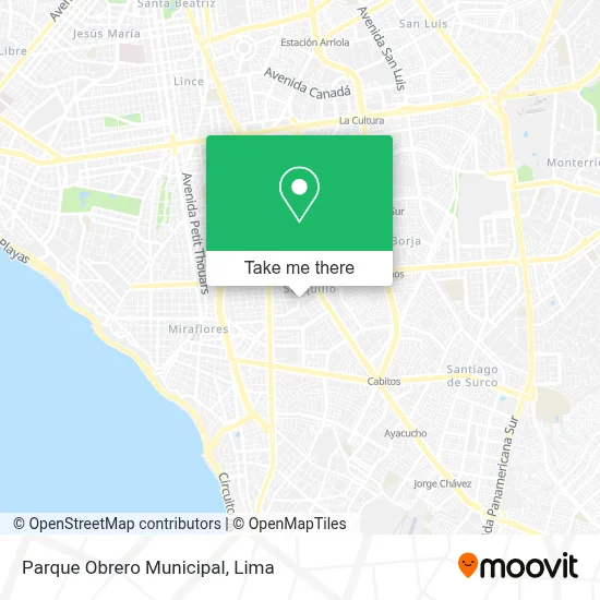 Parque Obrero Municipal map