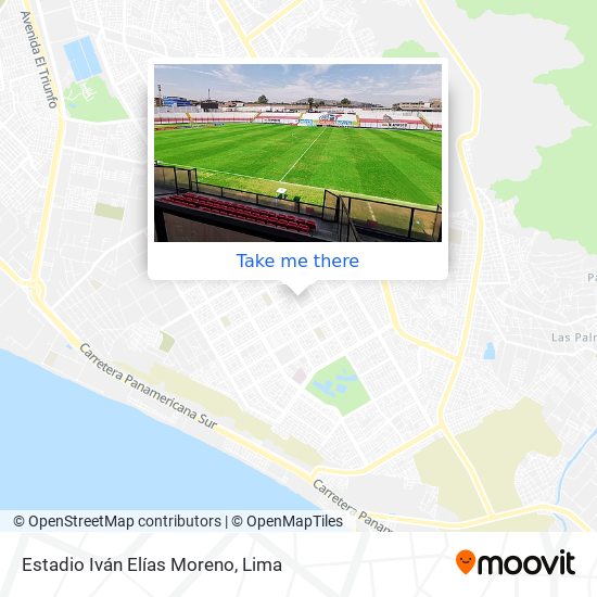 Estadio Iván Elías Moreno map