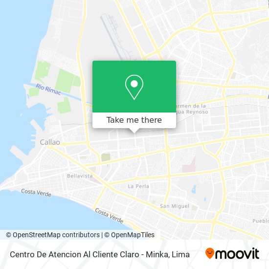Centro De Atencion Al Cliente Claro - Minka map