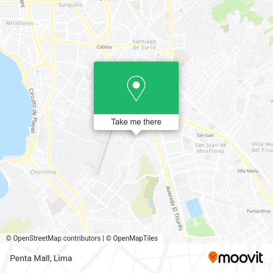 Mapa de Penta Mall