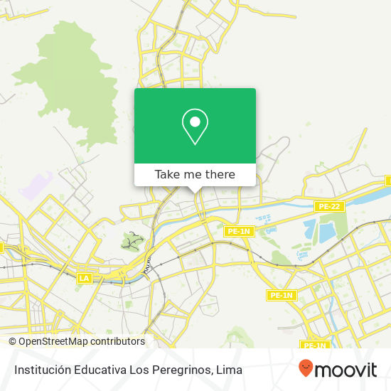 Institución Educativa Los Peregrinos map