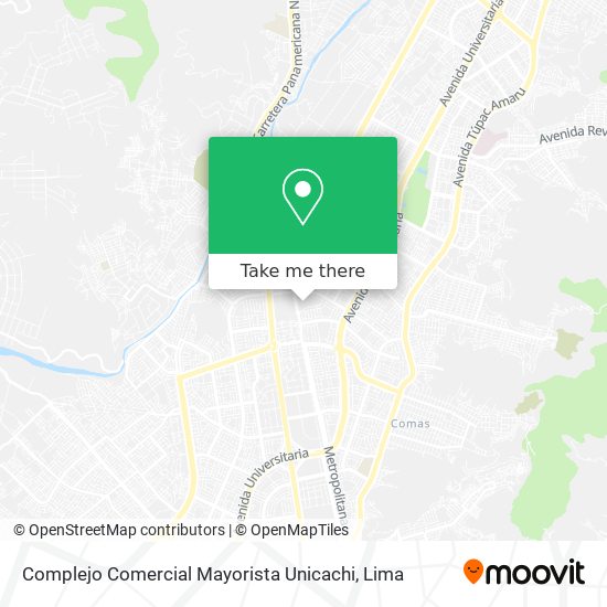Mapa de Complejo Comercial Mayorista Unicachi