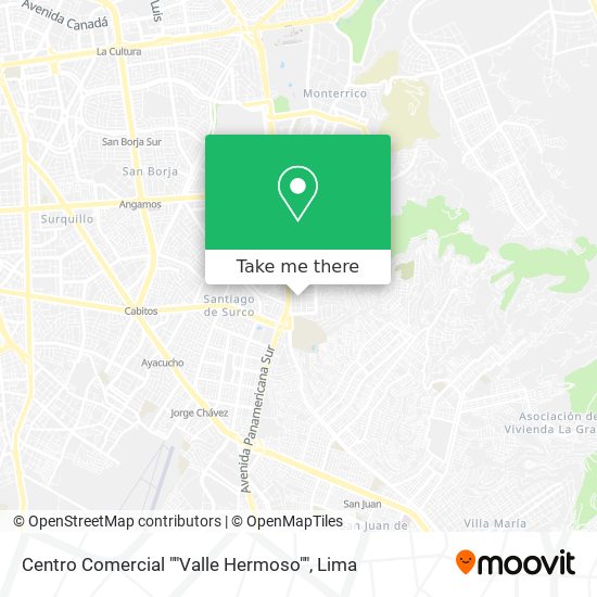Mapa de Centro Comercial ""Valle Hermoso""