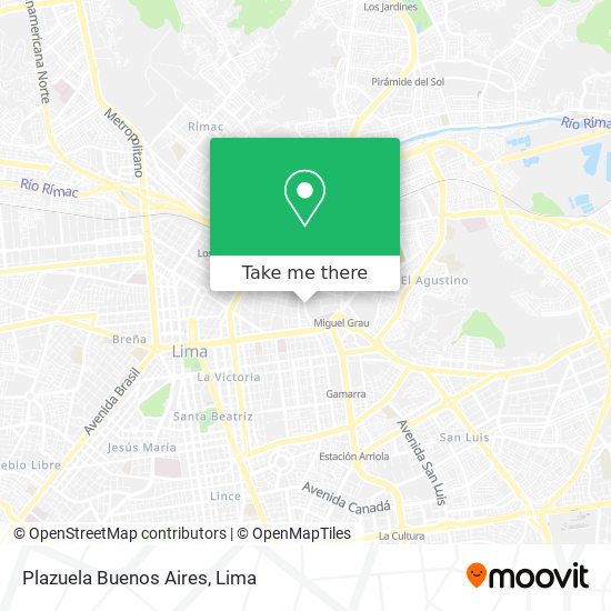 Mapa de Plazuela Buenos Aires