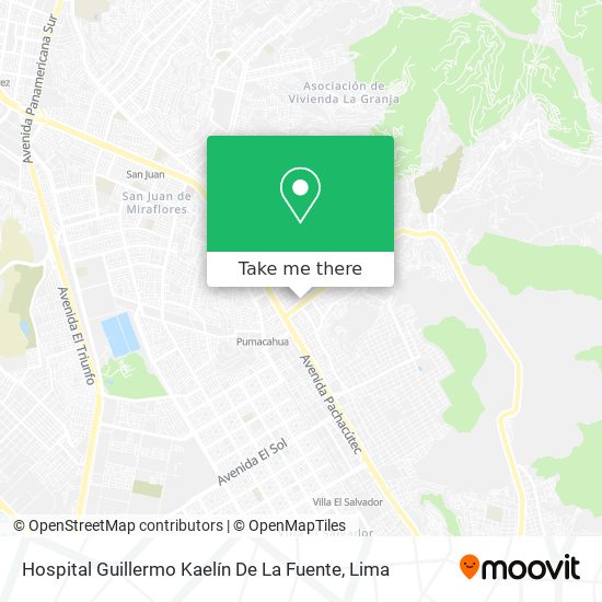 Mapa de Hospital Guillermo Kaelín De La Fuente