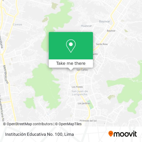 Institución Educativa No. 100 map