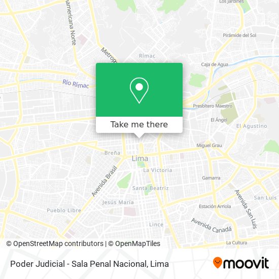 Poder Judicial - Sala Penal Nacional map