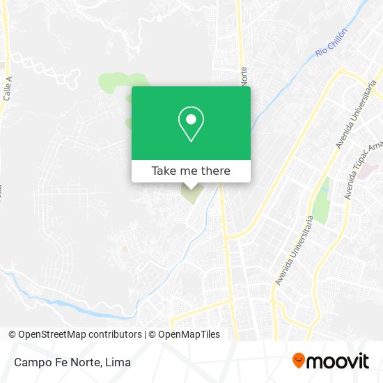 Campo Fe Norte map