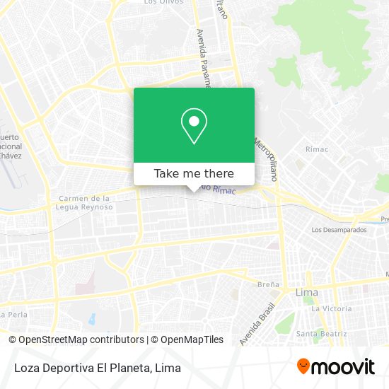 Loza Deportiva El Planeta map