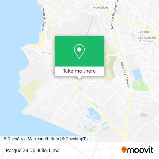 Mapa de Parque 28 De Julio