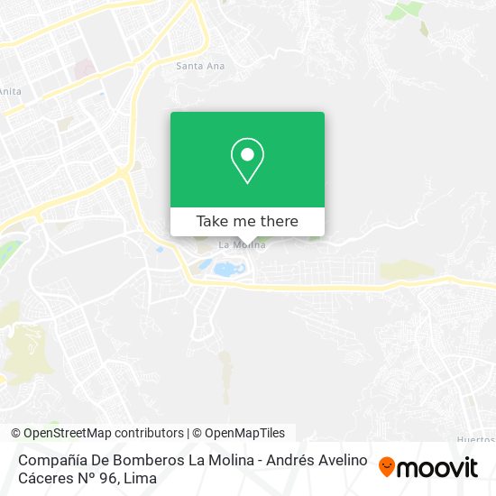 Mapa de Compañía De Bomberos La Molina - Andrés Avelino Cáceres Nº 96