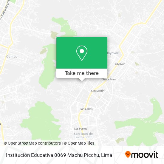 Institución Educativa 0069 Machu Picchu map
