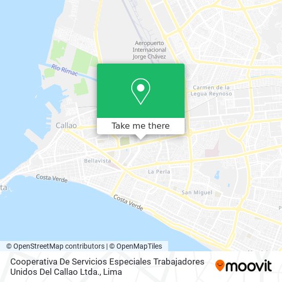 Cooperativa De Servicios Especiales Trabajadores Unidos Del Callao Ltda. map