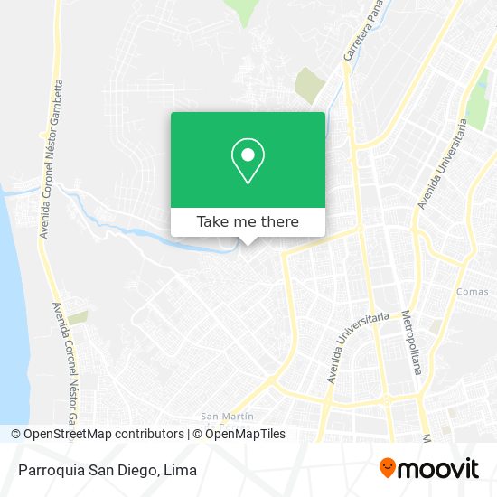 Mapa de Parroquia San Diego