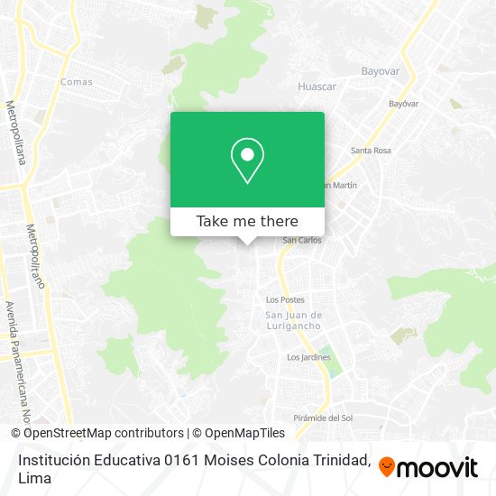 Institución Educativa 0161 Moises Colonia Trinidad map