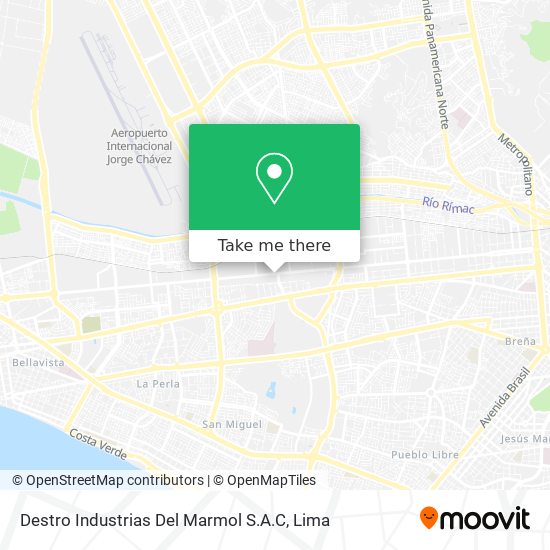 Destro Industrias Del Marmol S.A.C map