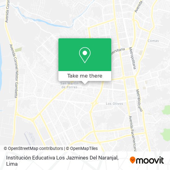 Institución Educativa Los Jazmines Del Naranjal map