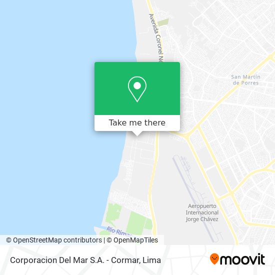 Corporacion Del Mar S.A. - Cormar map