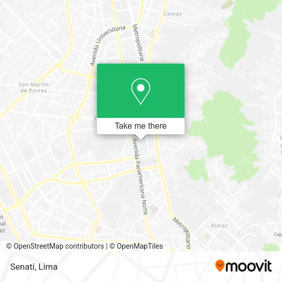 Mapa de Senati