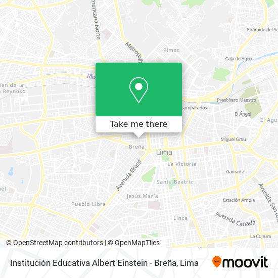 Institución Educativa Albert Einstein - Breña map