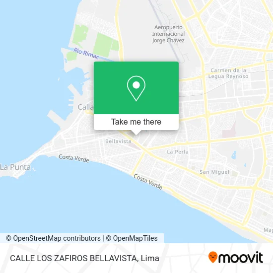 CALLE LOS ZAFIROS   BELLAVISTA map