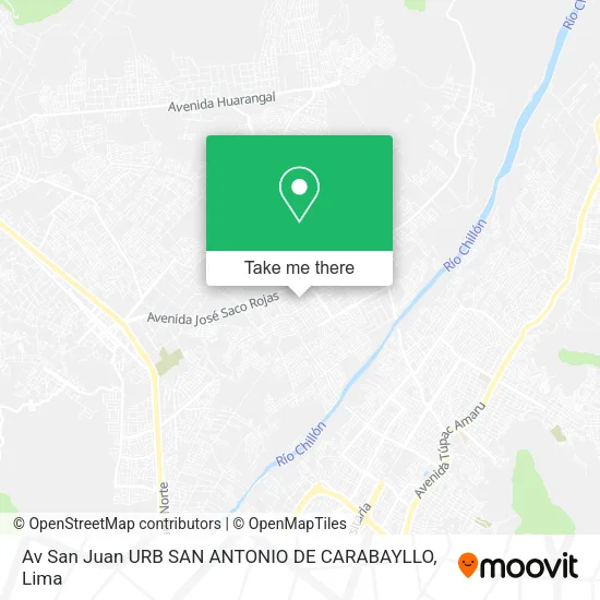 Mapa de Av  San Juan URB  SAN ANTONIO DE CARABAYLLO