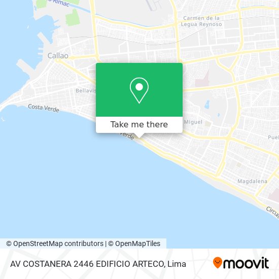 AV COSTANERA 2446 EDIFICIO ARTECO map