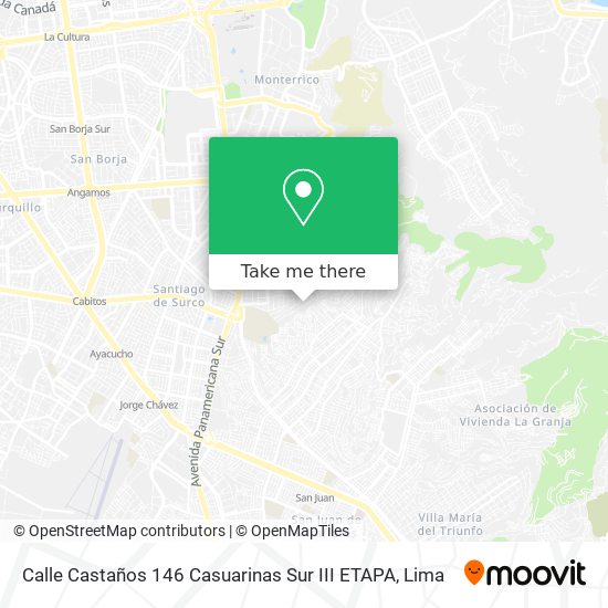 Calle Castaños 146 Casuarinas Sur III ETAPA map