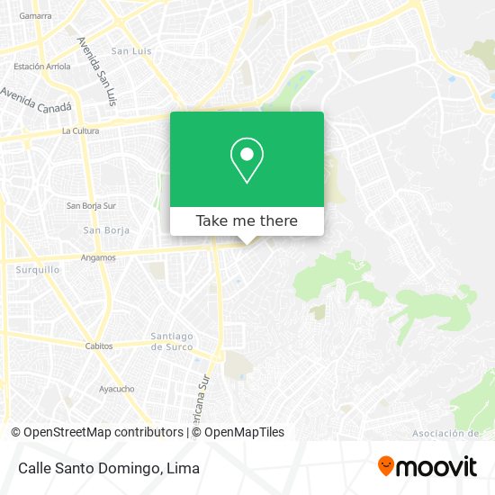 Mapa de Calle Santo Domingo