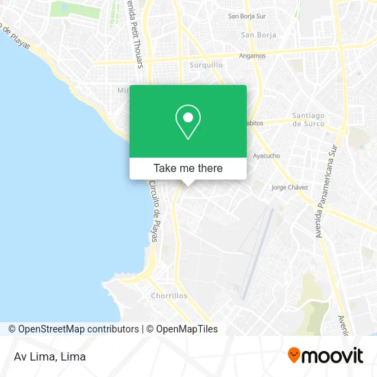 Mapa de Av Lima