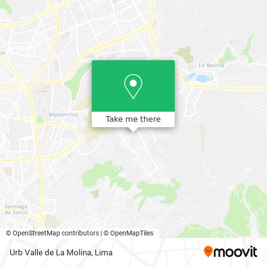 Urb Valle de La Molina map