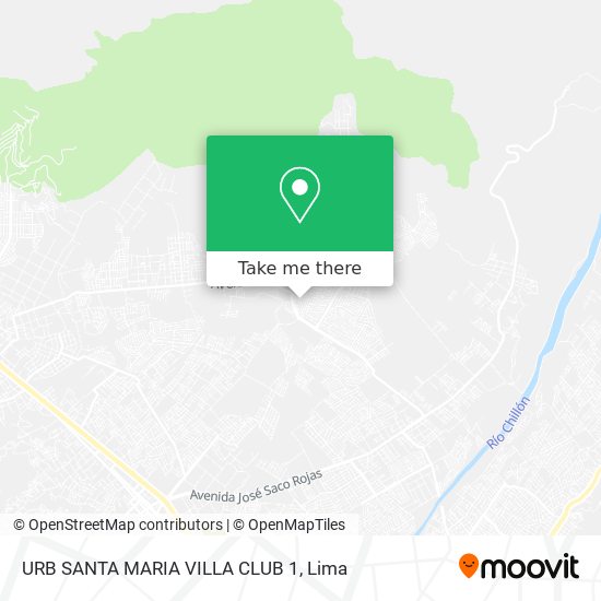 Mapa de URB  SANTA MARIA VILLA CLUB 1