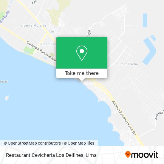 Mapa de Restaurant Cevicheria Los Delfines