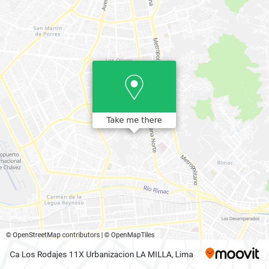 Ca  Los Rodajes 11X Urbanizacion LA MILLA map