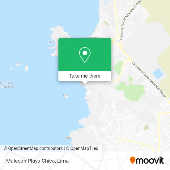Malecón Playa Chica map