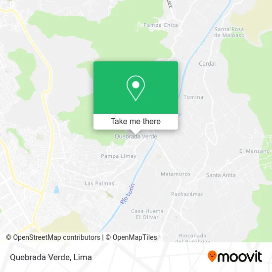 Quebrada Verde map