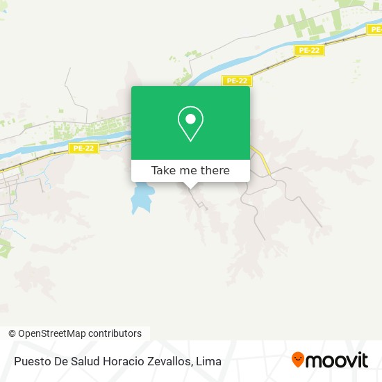 Mapa de Puesto De Salud Horacio Zevallos