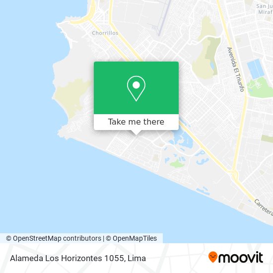 Alameda Los Horizontes 1055 map