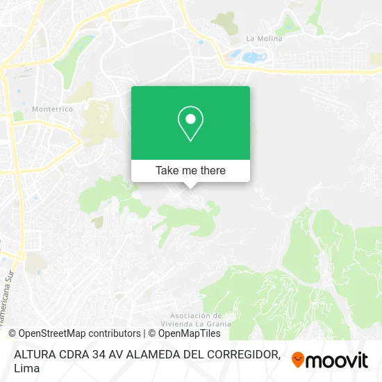 ALTURA CDRA 34 AV ALAMEDA DEL CORREGIDOR map