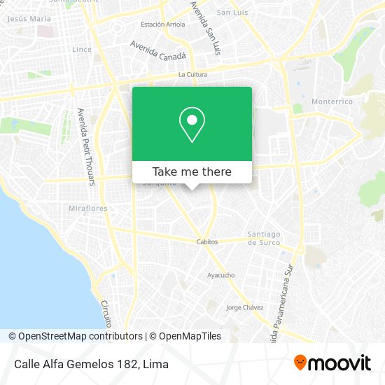 Calle Alfa Gemelos 182 map