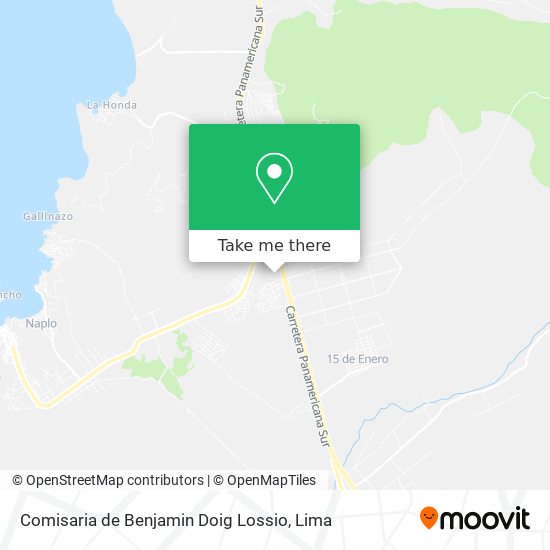 Comisaria de Benjamin Doig Lossio map