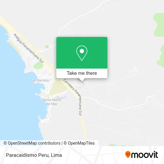 Paracaidismo Peru map