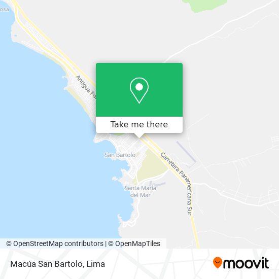 Mapa de Macúa San Bartolo