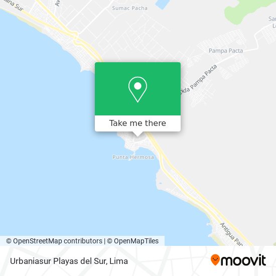 Urbaniasur Playas del Sur map