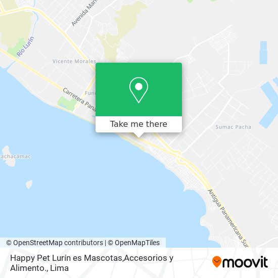 Happy Pet Lurín es Mascotas,Accesorios y Alimento. map