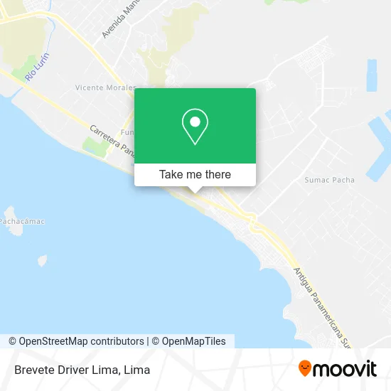 Brevete Driver Lima map