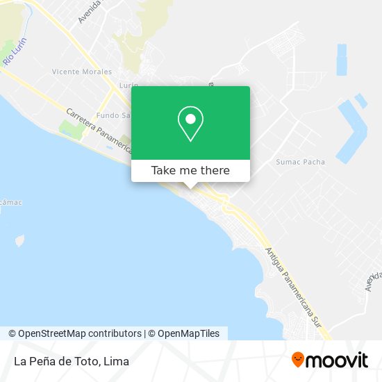 La Peña de Toto map